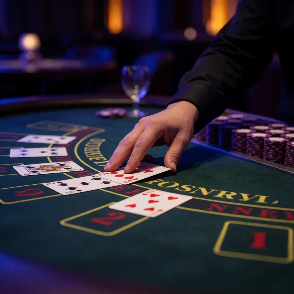 Table game setup in the Rosemont Haven gaming lounge