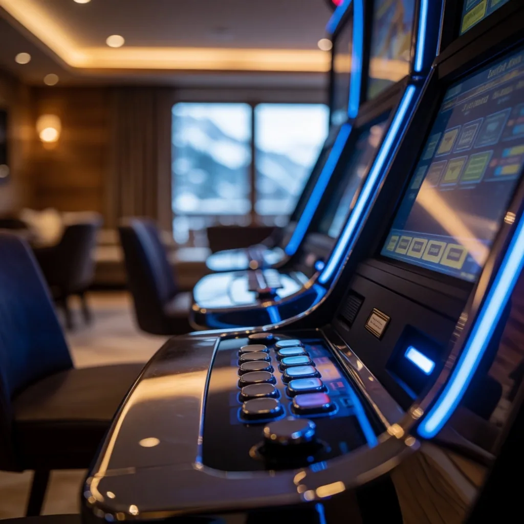 Electronic machines in the lounge