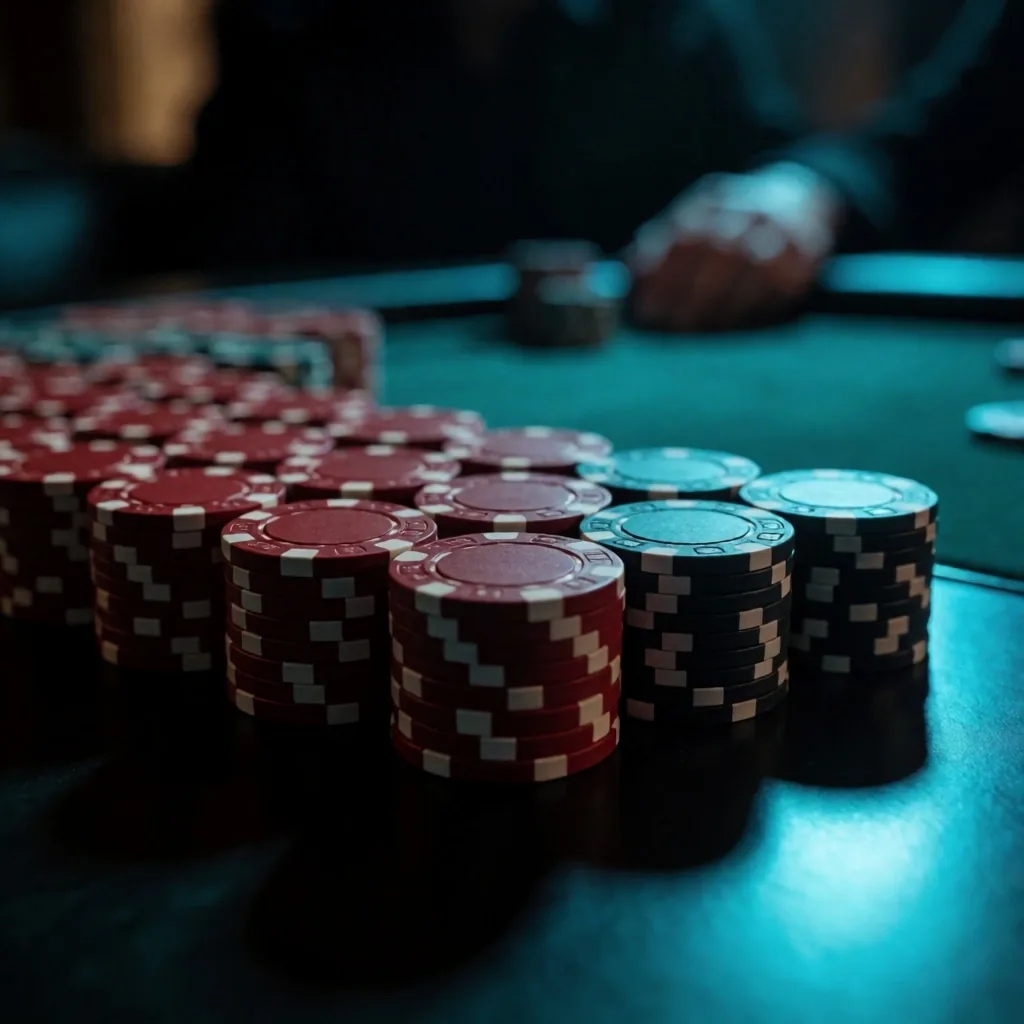 Stacked gaming chips